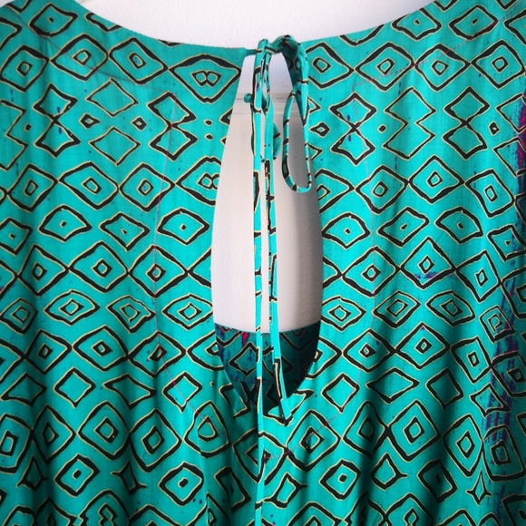 ANTHROPOLOGIE Plenty Tracy Reese Teal Romper - Picture 5 of 9